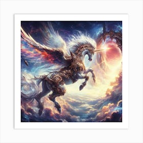 Unicorn In The Sky 1 Art Print