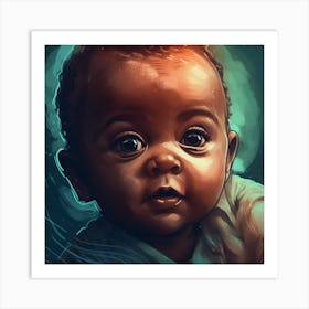 Black Baby Art Print