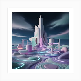 Leonardo Phoenix A Mesmerizing Surreal Dreamscape Featuring An 2 Art Print