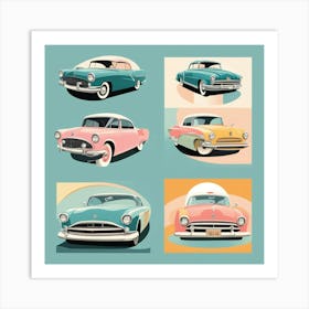 Vintage Cars 2 Art Print