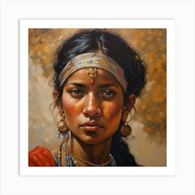 Indian Woman Art Print