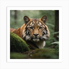 Tiger In The Forest Art Print