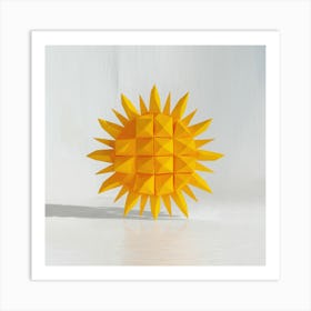 Origami Sun Art Print