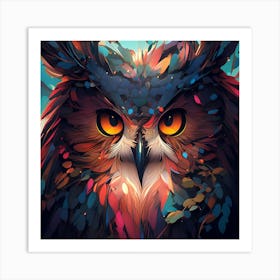 Owl Painting Art Print