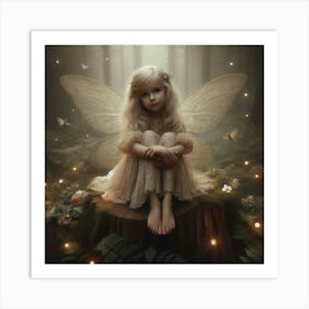 Fairy In The Forest 32 Art Print