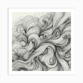 Swirls And Swirls 2 Art Print