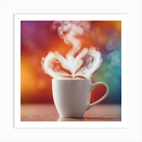 Heart Shaped Coffee Cup 3 Art Print