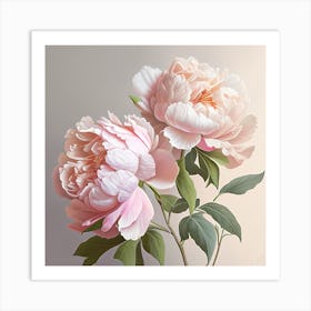 Pink Peonies 2 Art Print