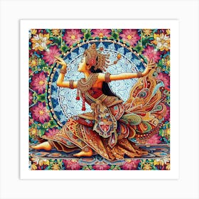 Javanese Lady Dancing Art Print