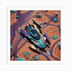 Alien Spacecraft Art Print