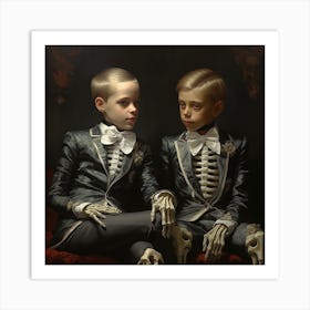 Two Boys In Tuxedos 1 Art Print