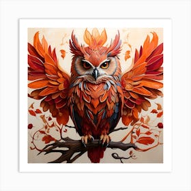 Queen owl Art Print