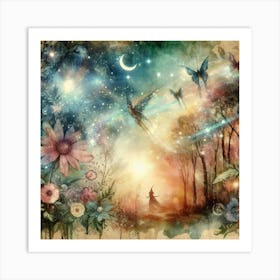 Fairy In The Forest Art Print