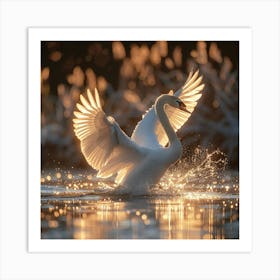 White Swan 1 Art Print