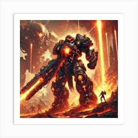 Warlord Atrion Seismic Devastation Scifi Art Print