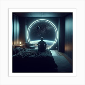 Man In Space 5 Art Print