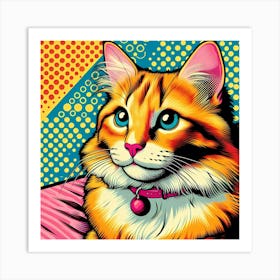 Pop Cat 15 Art Print