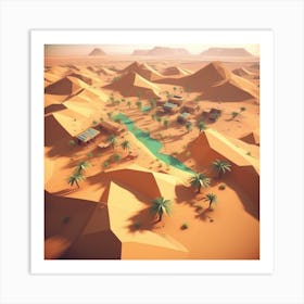 Desert Landscape 78 Art Print