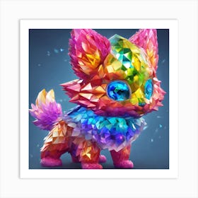 Rainbow Kitty Art Print