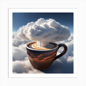 Coffee In The Clouds Art Print