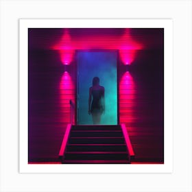 Woman In A Sauna Art Print