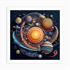 Solar System 1 Art Print