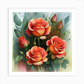 Three Roses 1 Art Print