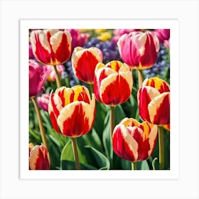 Tulips In Bloom Art Print