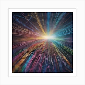 Abstract Rays Of Light 14 Art Print