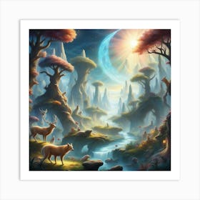 Fantasy Forest 23 Art Print