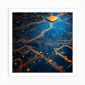 Circuit Board 27 Art Print