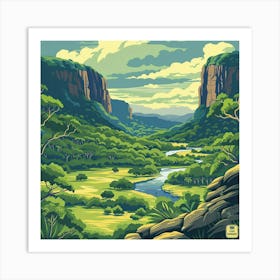 Landscape Painting, Landscape Painting, Landscape Painting, Landscape Painting 1 Art Print