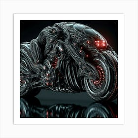 Futuristic Motorcycle 11 Art Print