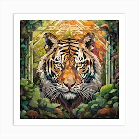 Tiger In The Jungle 3 Art Print