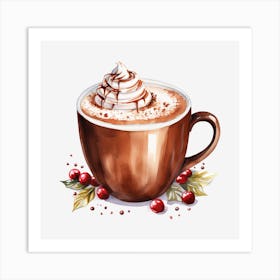 Hot Chocolate With Whipped Cream 3 Art Print