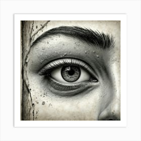 Eye Of A Woman Art Print