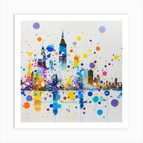 New York City Skyline 19 Art Print