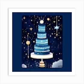 Cake illustration 1 Art Print