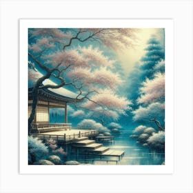 Asian Garden Art Print