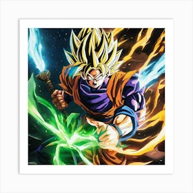 Dragon Ball Z Wallpaper 27 Art Print