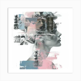 Abstract Portrait Of A Woman 28 Art Print