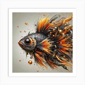 Cyborg Fish 1 Art Print