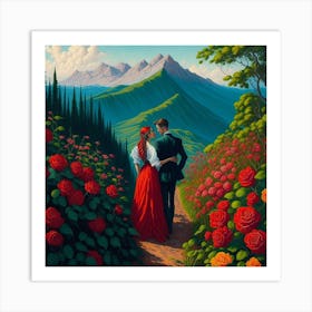 Two Lovers Art Print