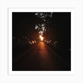 Street At Dusk Art Print