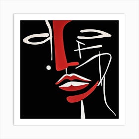 Face Of A Woman 1 Art Print