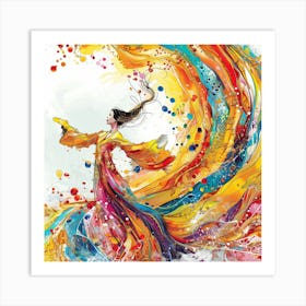 Chinese Dancer Art Print