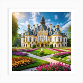 Castle In The Garden Art Print