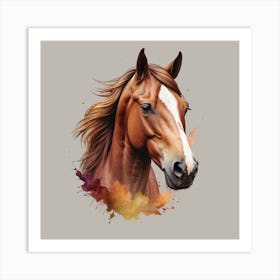 Horse Head Painting 1 Art Print