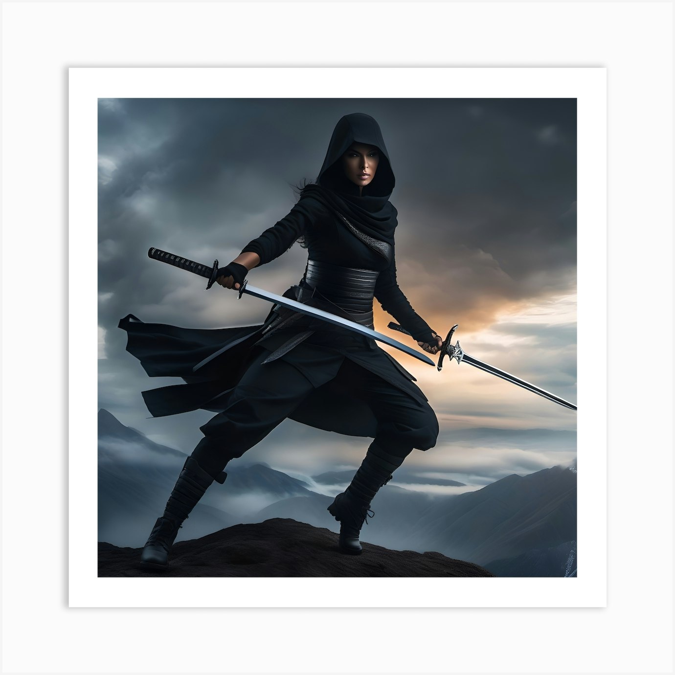 Ninja Assassin Art Board Print for Sale by XINNN