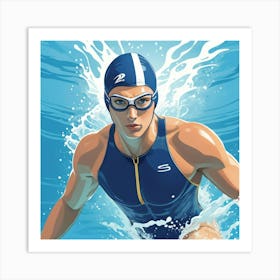 Default Swimmer1 I Art 3 Art Print